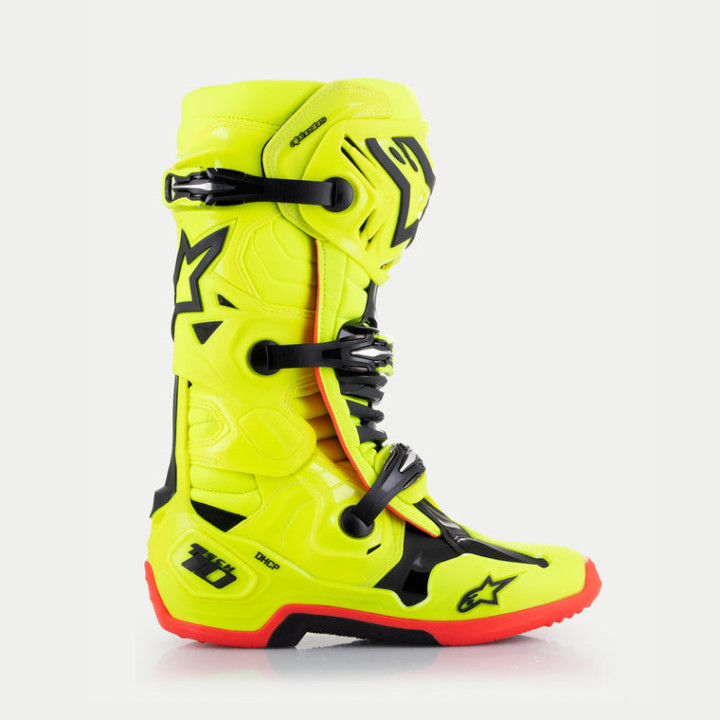 Bottes Alpinestars tech 10 jaune fluo | Oxmoto
