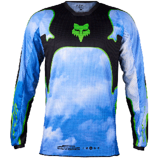 Maillot FOX 180 atlas noir/bleu/vert 2024 | Oxmoto