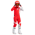 Pantalon Thor prime analog rouge/blanc 2024 | Oxmoto