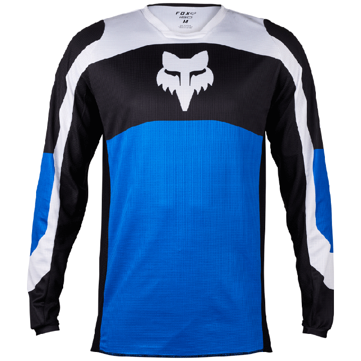 Maillot FOX 180 nitro bleu 2024 | Oxmoto