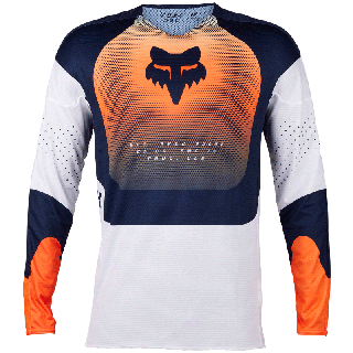 Maillot FOX 360 revise orange/navy 2024 | Oxmoto