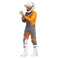 Pantalon Thor prime analog charcoal/orange 2024 | Oxmoto