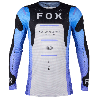Maillot FOX flexair magnetic noir/violet 2024 | Oxmoto