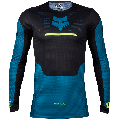Maillot FOX flexair optical noir/bleu maui 2024 | Oxmoto