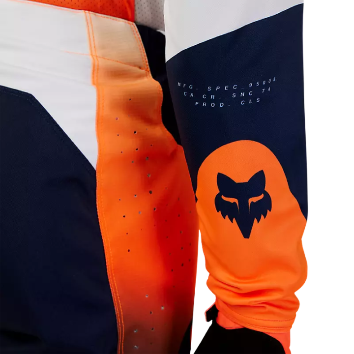Maillot FOX 360 revise orange/navy 2024 | Oxmoto