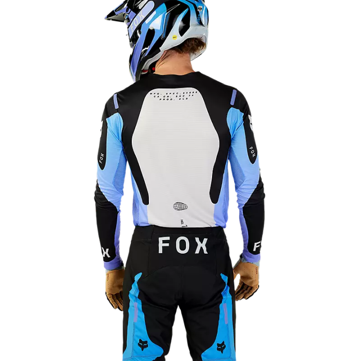 Maillot FOX flexair magnetic noir/violet 2024 | Oxmoto