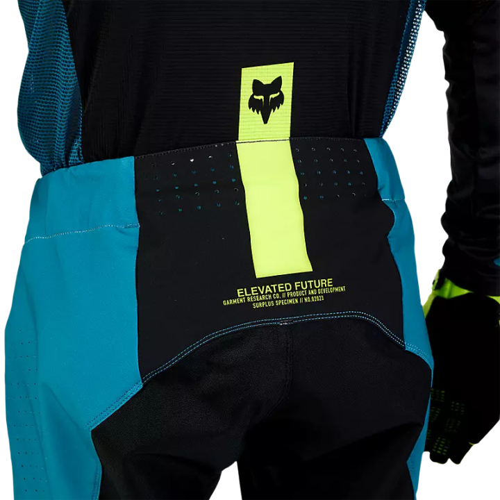 Maillot FOX flexair optical noir/bleu maui 2024 | Oxmoto