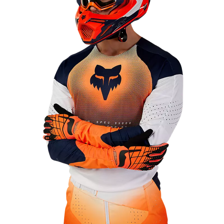 Maillot FOX 360 revise orange/navy 2024 | Oxmoto