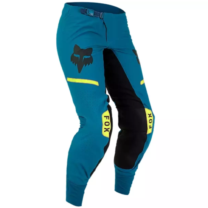 Pantalon FOX flexair optical teal 2024 | Oxmoto