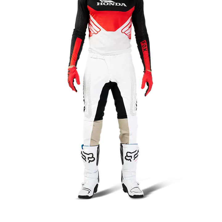 Pantalon FOX flexair Honda noir/blanc 2024 | Oxmoto