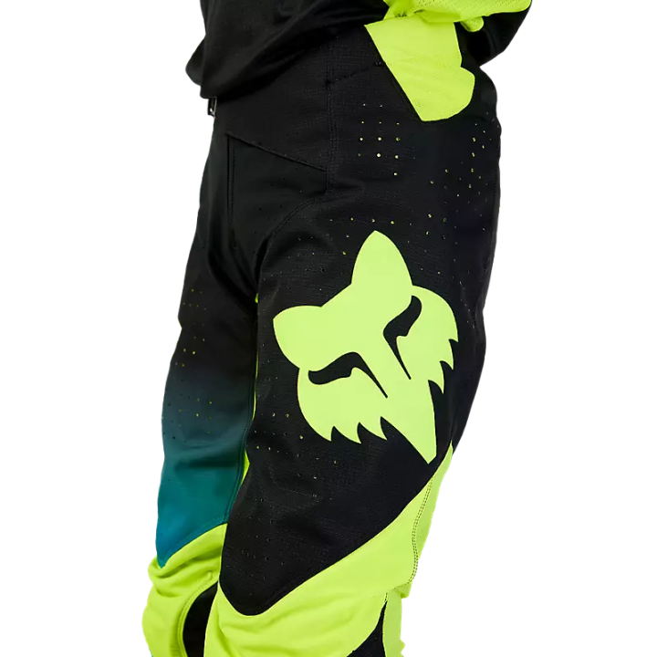 Pantalon FOX 360 streak noir/jaune 2024 | Oxmoto