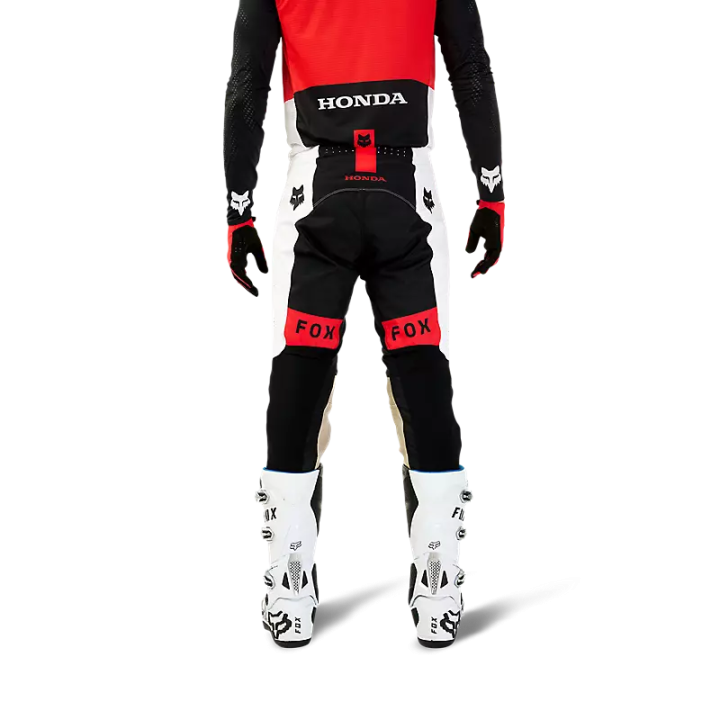 Pantalon FOX flexair Honda noir/blanc 2024 | Oxmoto
