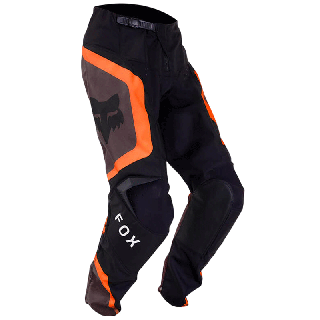 Pantalon FOX 180 ballast noir/orange/gris 2024 | Oxmoto