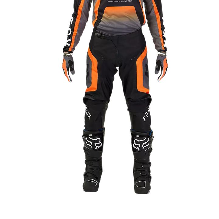 Pantalon FOX 180 ballast noir/orange/gris 2024 | Oxmoto