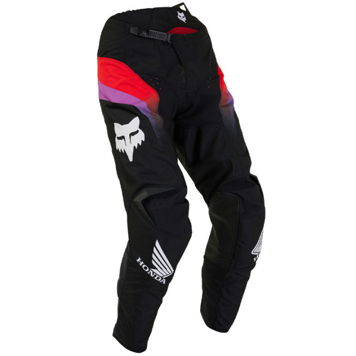 Pantalon FOX 180 Honda noir/rouge 2025 | Oxmoto