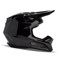 Casque FOX solid v1 noir 2024 | Oxmoto