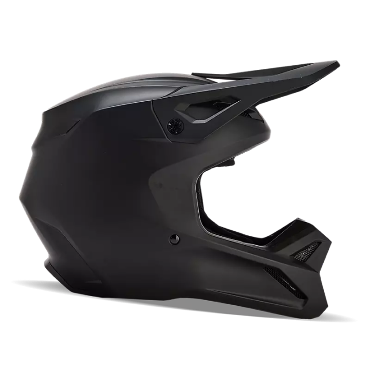 Casque FOX solid v1 noir mat 2024 | Oxmoto