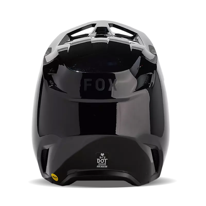 Casque FOX solid v1 noir 2024 | Oxmoto