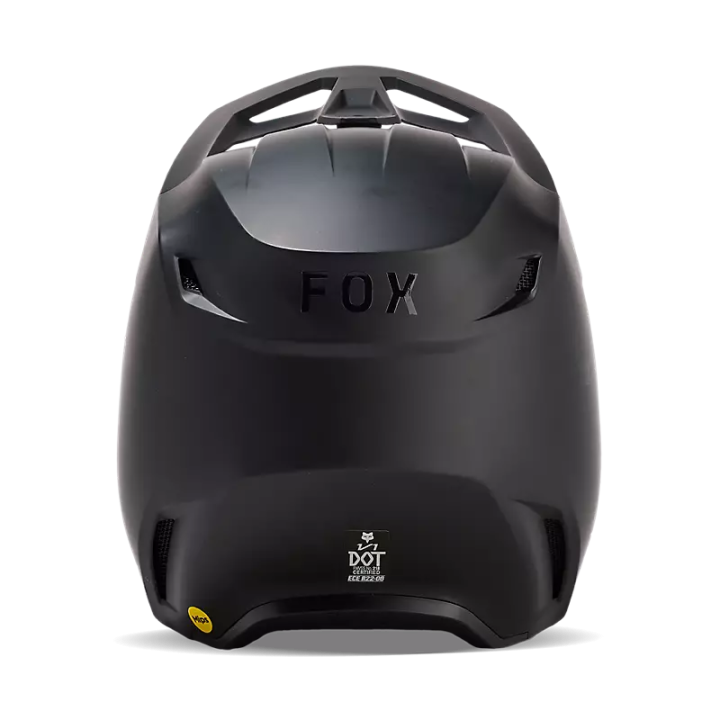 Casque FOX solid v1 noir mat 2024 | Oxmoto