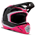 Casque FOX v1 nitro noir/rose 2024 | Oxmoto