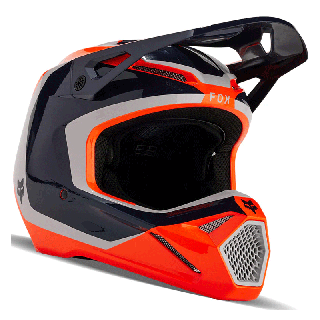 Casque FOX v1 nitro noir/orange 2024 | Oxmoto