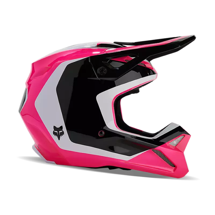 Casque FOX v1 nitro noir/rose 2024 | Oxmoto