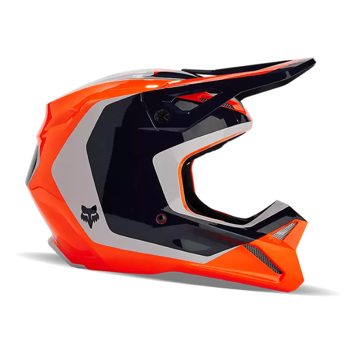 Casque FOX v1 nitro noir/orange 2024 | Oxmoto