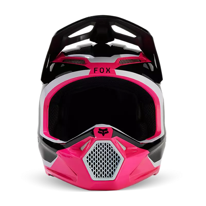 Casque FOX v1 nitro noir/rose 2024 | Oxmoto