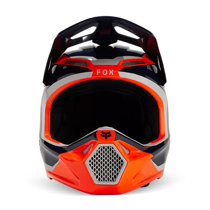 Casque FOX v1 nitro noir/orange 2024 | Oxmoto