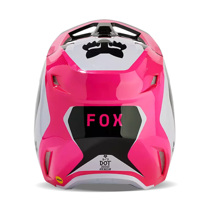 Casque FOX v1 nitro noir/rose 2024 | Oxmoto