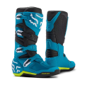 Bottes FOX comp bleu/jaune 2024 | Oxmoto