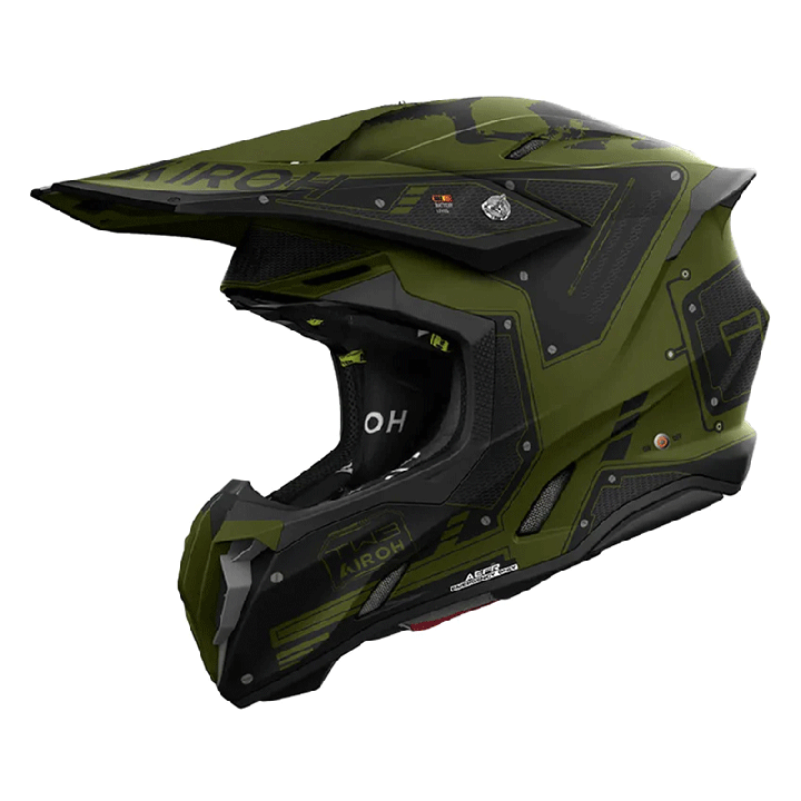 Casque Airoh twist 3 military 2024 | Oxmoto
