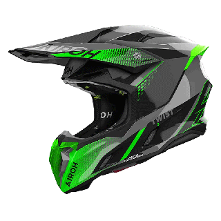 Casque Airoh twist 3 shard vert 2024 | Oxmoto
