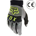 Gants FOX dirtpaw gris/jaune 2024 - homologué ce | Oxmoto