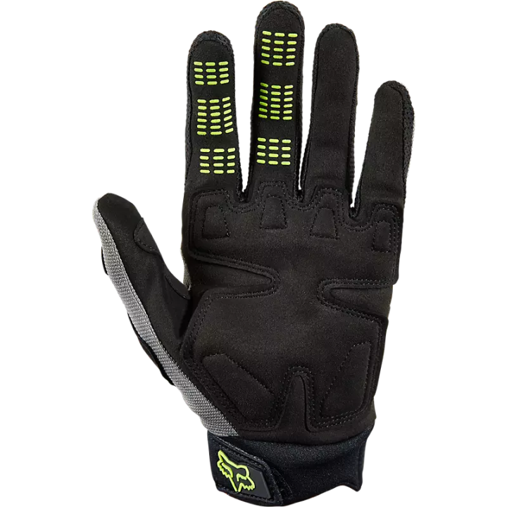 Gants FOX dirtpaw gris/jaune 2024 - homologué ce | Oxmoto