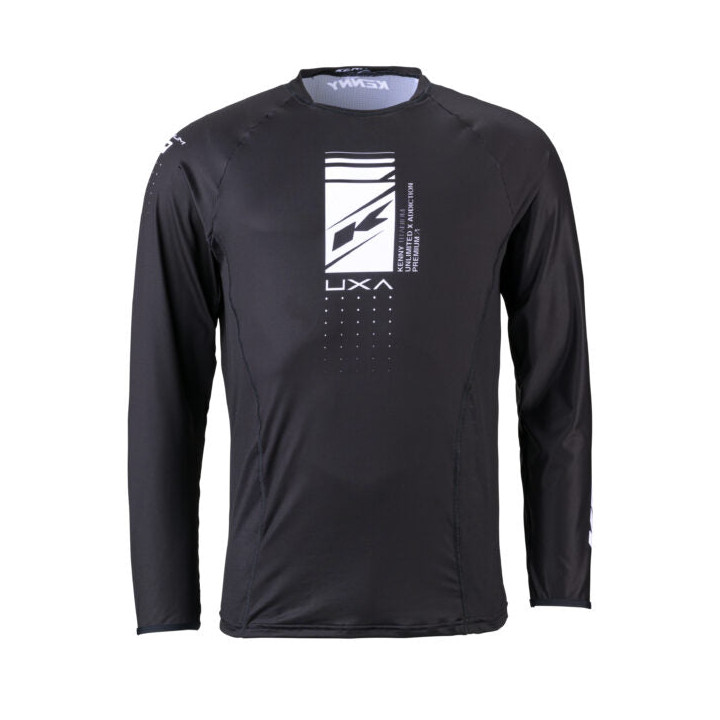 Maillot KENNY titanium solid noir 2024 | Oxmoto