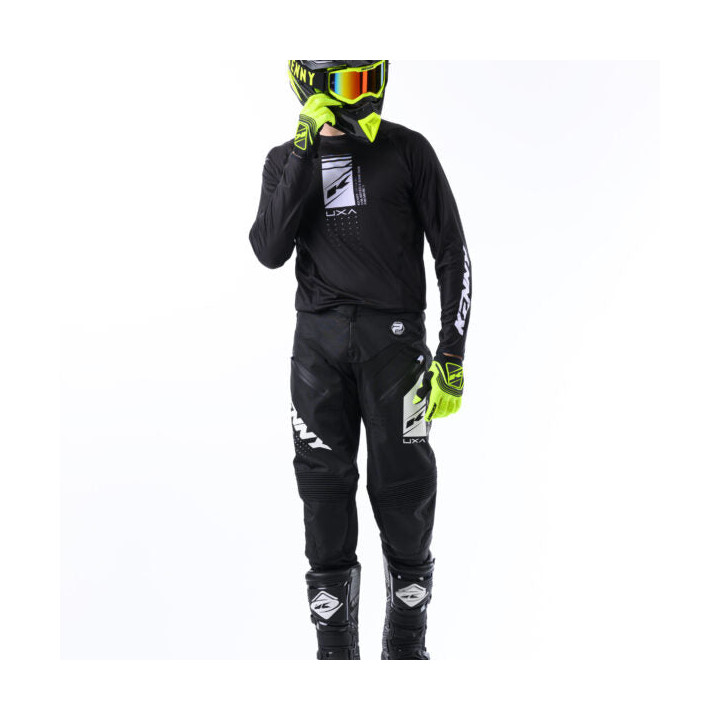Maillot KENNY titanium solid noir 2024 | Oxmoto