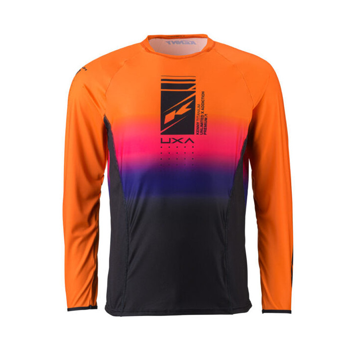 Maillot KENNY titanium premium orange 2024 | Oxmoto