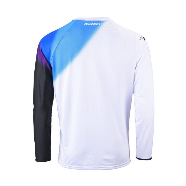Maillot KENNY titanium tones noir/blanc/bleu 2024 | Oxmoto