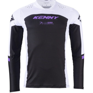 Maillot KENNY performance solid noir/violet 2024 | Oxmoto
