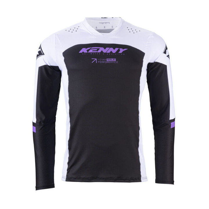 Maillot KENNY performance solid noir/violet 2024 | Oxmoto