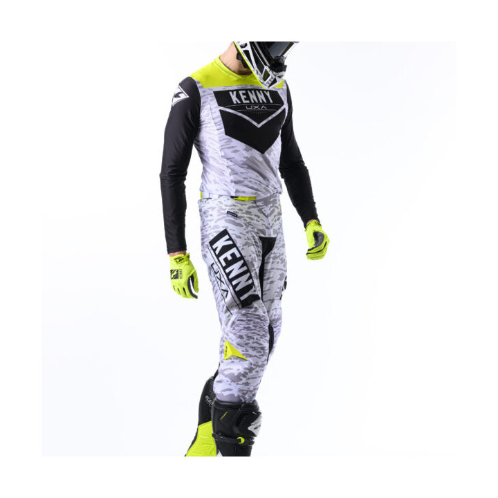 Maillot KENNY performance stone blanc 2024 | Oxmoto