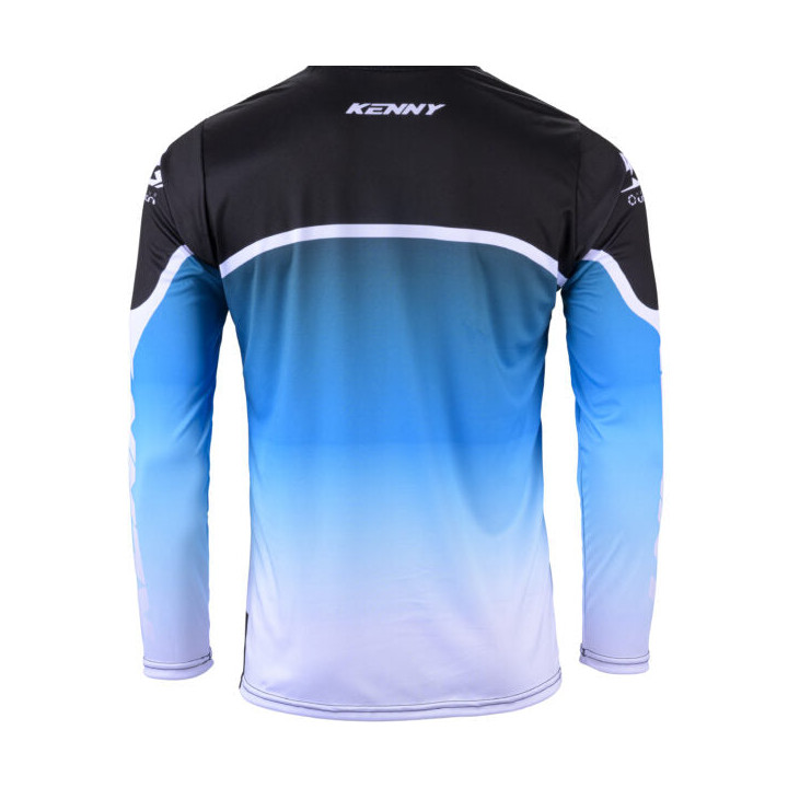 Maillot KENNY track focus noir/blanc 2024 | Oxmoto