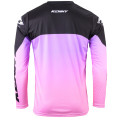 Maillot KENNY track focus blanc/rose 2024 | Oxmoto