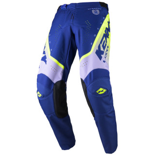 Pantalon KENNY track focus navy/jaune 2025 | Oxmoto