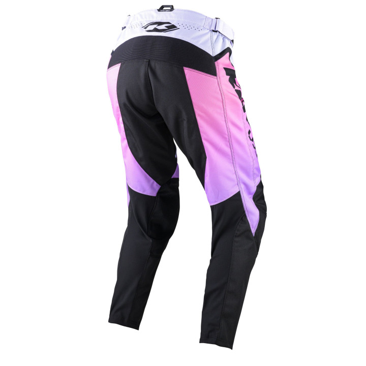 Pantalon KENNY track focus blanc/rose 2024 | Oxmoto