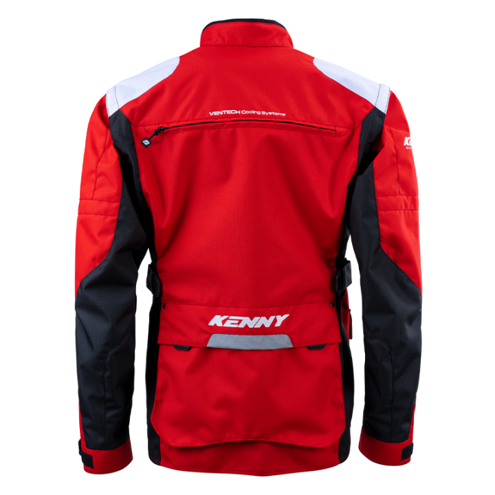 Veste enduro KENNY titanium rouge 2025 | Oxmoto