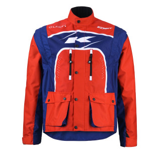 Veste enduro KENNY track rouge/navy 2024 | Oxmoto