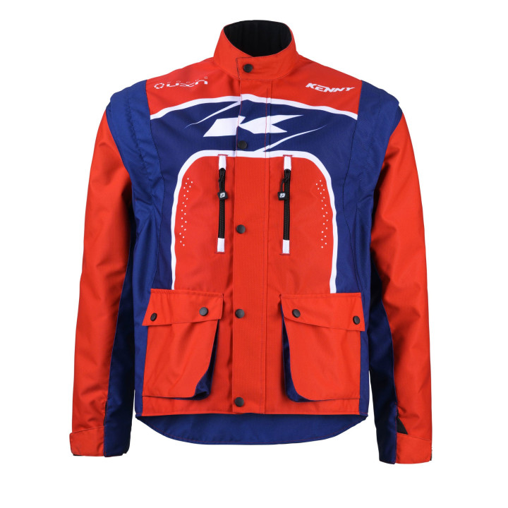 Veste enduro KENNY track rouge/navy 2024 | Oxmoto