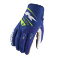 Gants KENNY track navy/jaune fluo 2024 | Oxmoto